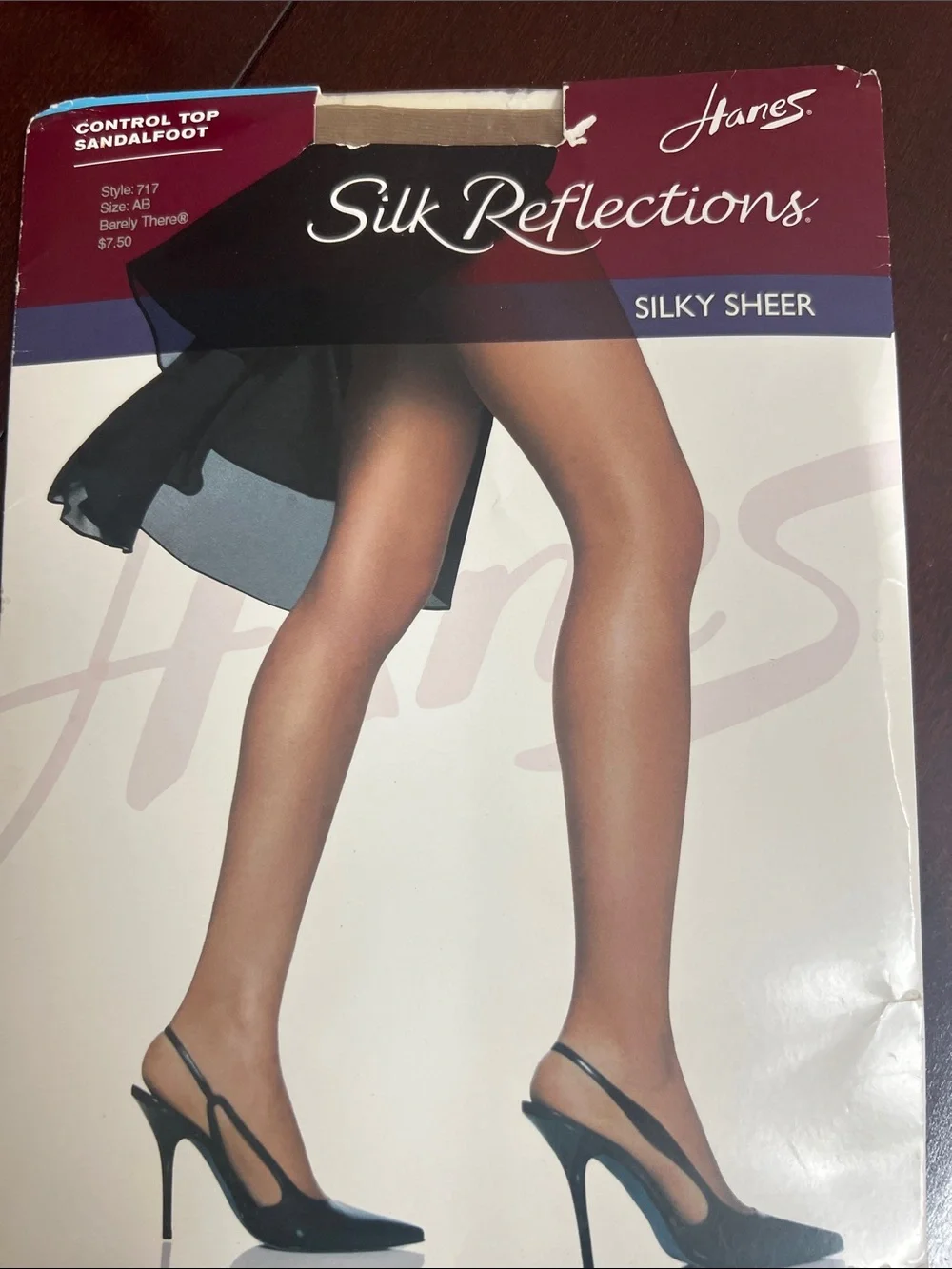 🌞 Hanes Silk Reflections NWT Sheer Control Top Sandalfoot Pantyhose women A/B